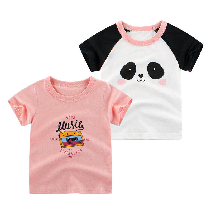 夏季兒童T卹新款韓版短袖女童半袖上衣