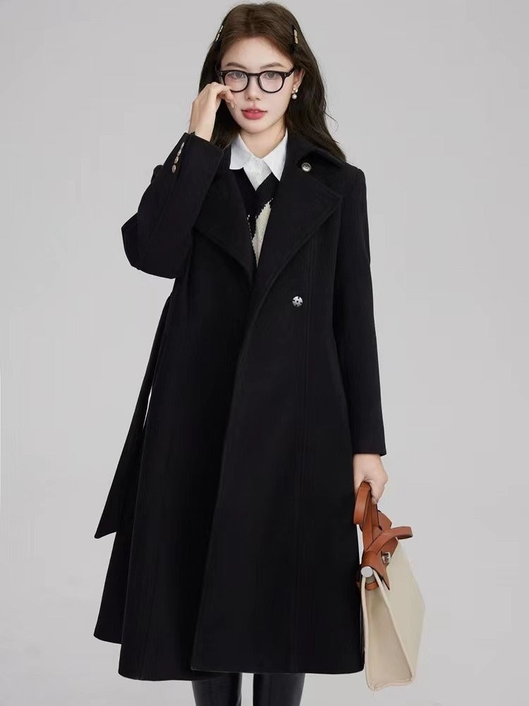 Cashmere High-grade Woolen Coat For Women All-matching
