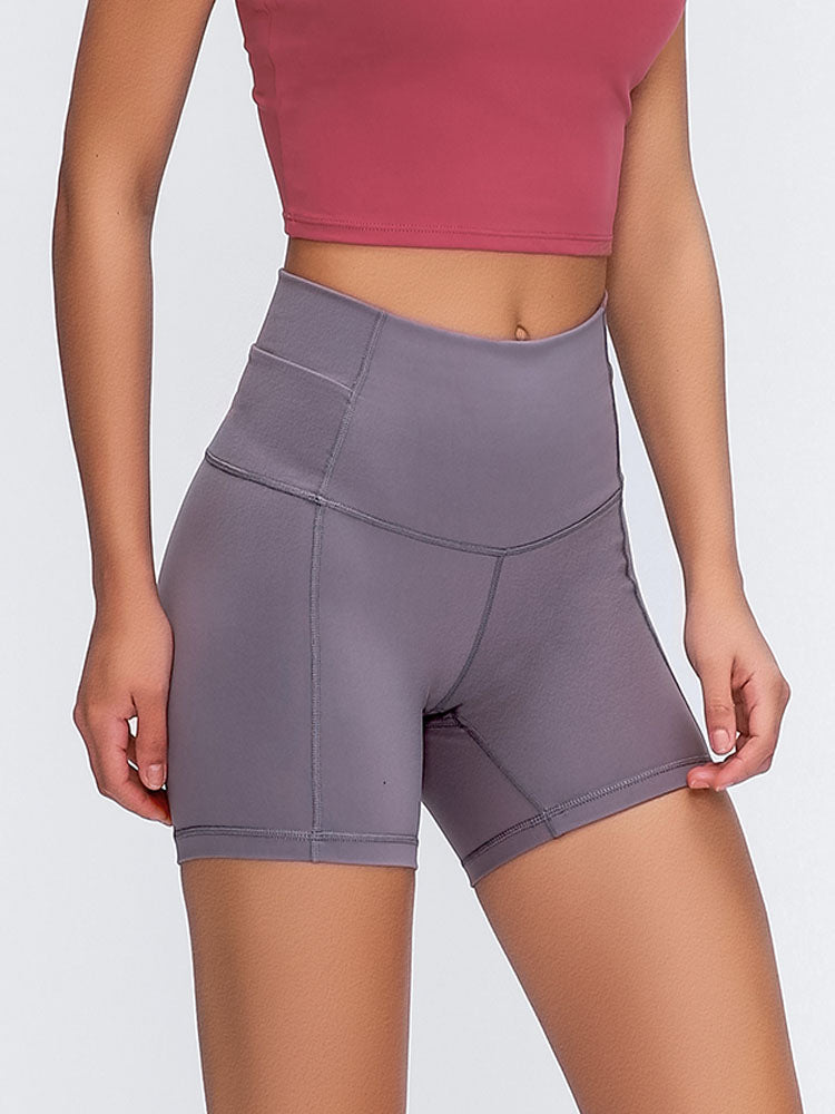 Hip-lifting outer wear sports fitness tight hip shorts