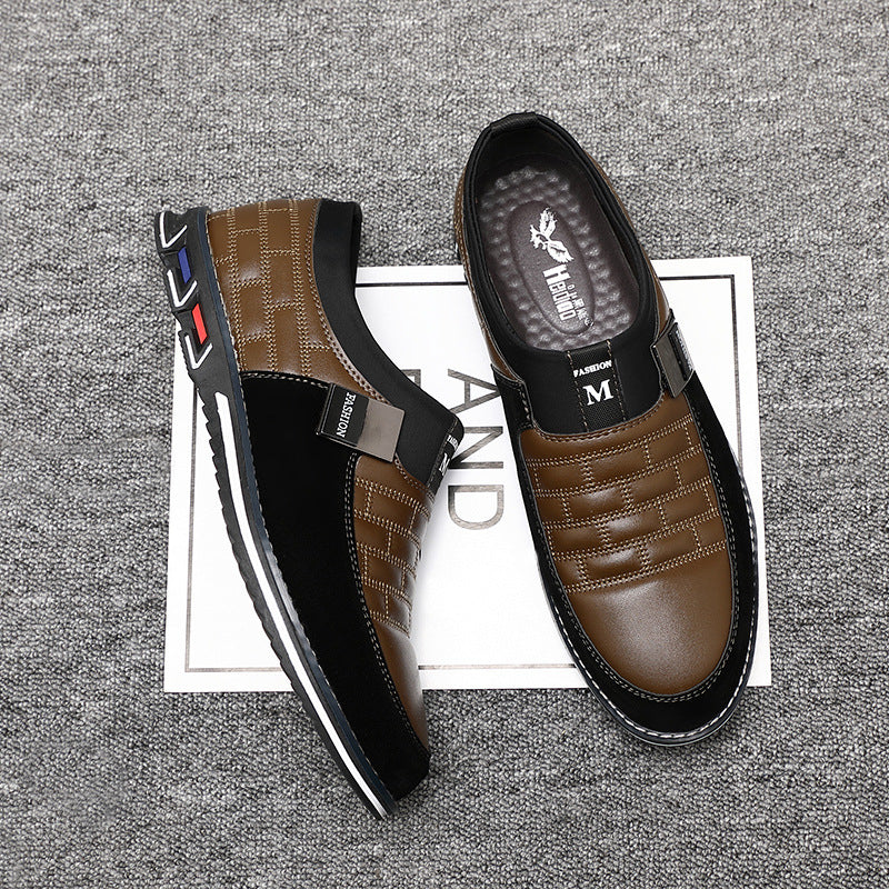 Korean business casual leather shoes for men
