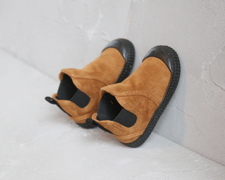 冬季兒童保暖高筒絨棉鞋