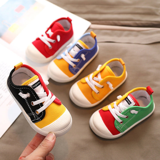 幼稚園室內鞋 嬰兒布鞋 兒童帆布鞋