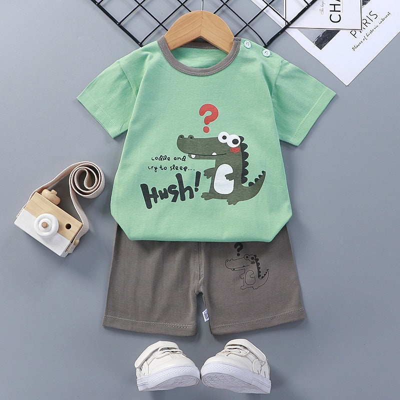 嬰幼兒夏季衣服1-2-3-4-5-6歲寶寶T卹短褲