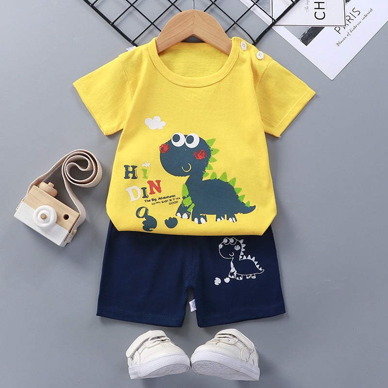 Summer Clothes For Infants And Young Children 1-2-3-4-5-6 Years Old baby T-shirt Shorts