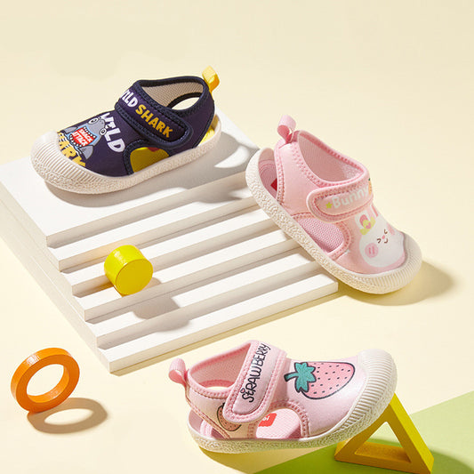 兒童涼鞋、軟底、幼稚園室內鞋、嬰兒鞋