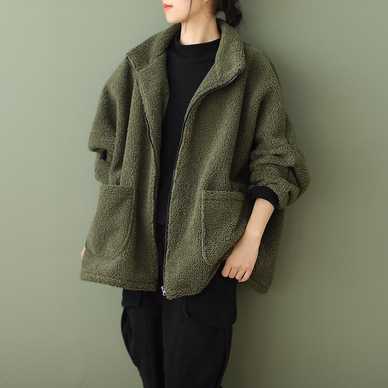 Women's Cashmere Casual Loose Artistic Velvet Sweater Coat