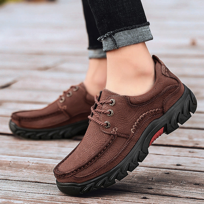 First Layer Cowhide Outdoor Casual Shoes For Men