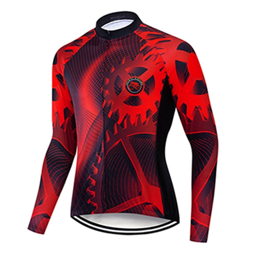 Teleyi cycling jersey long sleeve suit winter fleece cycling jersey