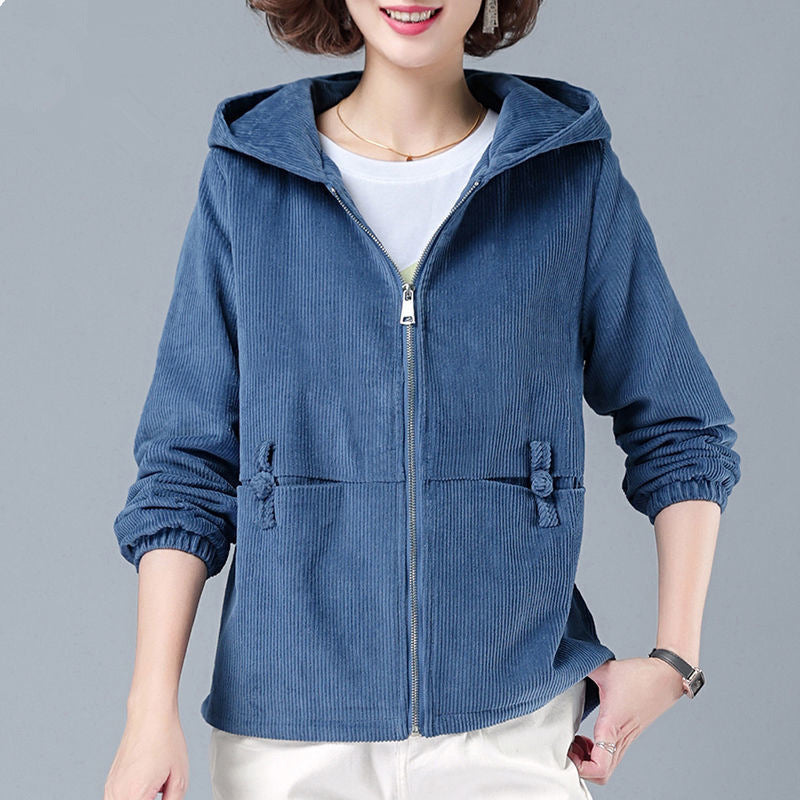 Autumn And Winter New Corduroy Women's Jacket Popular Leisure All-matching