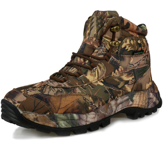 High-top camouflage shoes for men