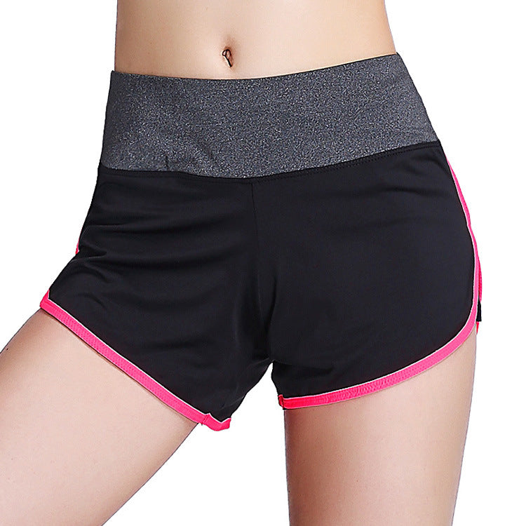 Fake two-piece sports fitness shorts