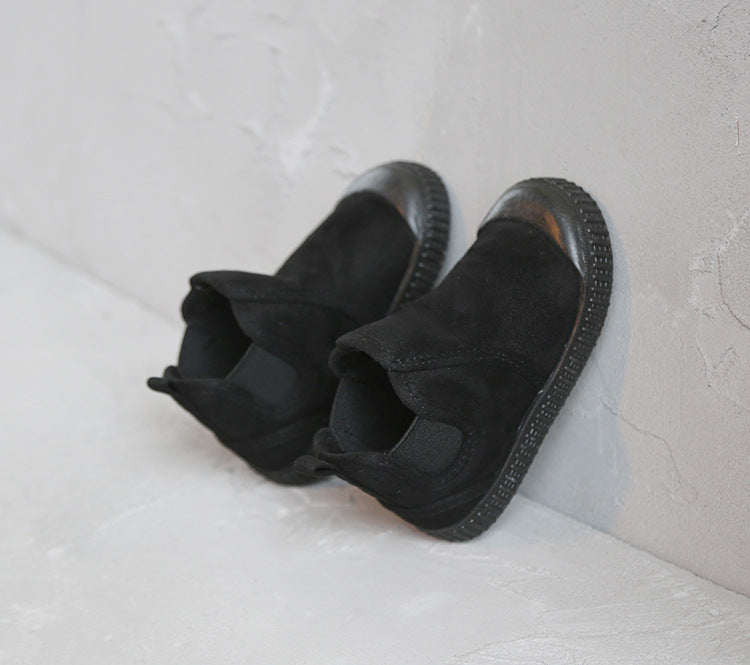 冬季兒童保暖高筒絨棉鞋