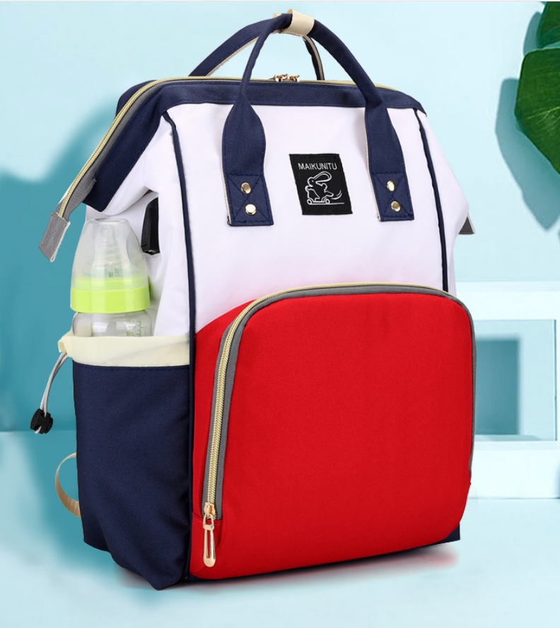 拉鍊媽咪尿布袋孕婦單肩手提包大容量女式旅行背包防水嬰兒尿布哺乳袋