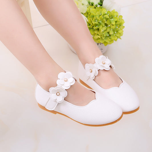 2021 Korean Girls Shoes Wholesale Children Shoes Shoes Shoes Flower Princess Baby Shoes On Behalf Of Soybean