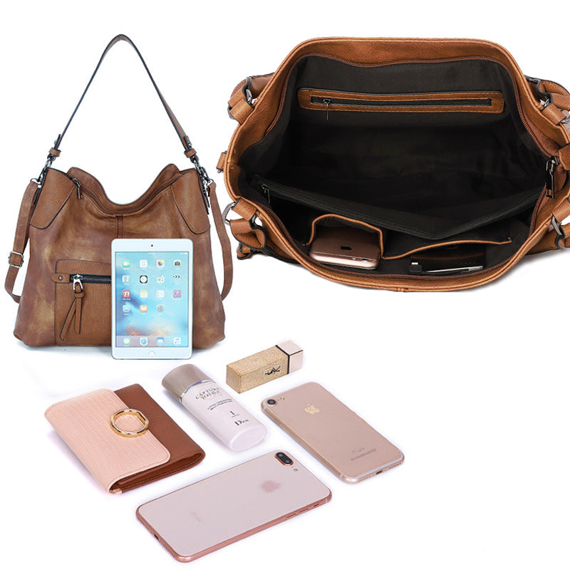 Pu Leather Fashionable Large-capacity Soft Diagonal Bag Daily Casual Women's Bags Handbag Shoulder Bag