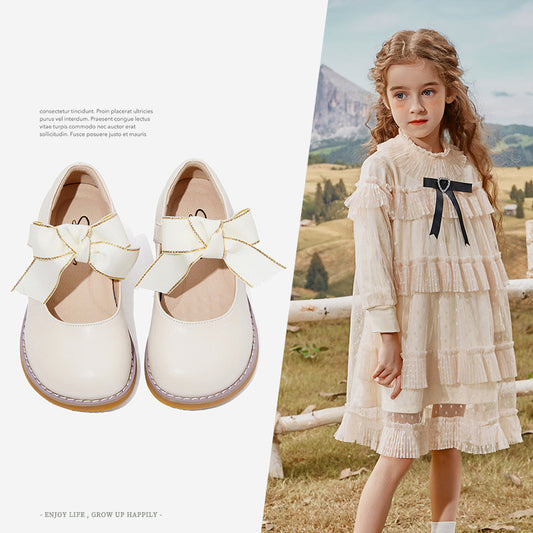 Children princess shoes girls leather shoes