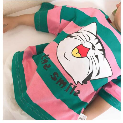 Children\'s wear A short-sleeved cat T-shirt N240, which is proxy for men and women in Bohan version of 2021