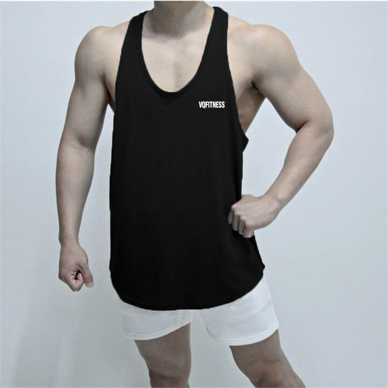 Sports Vest Men's Basketball Sleeveless T-shirt Summer Workout Loose Top Training Basketball Clothes Quick-drying Top