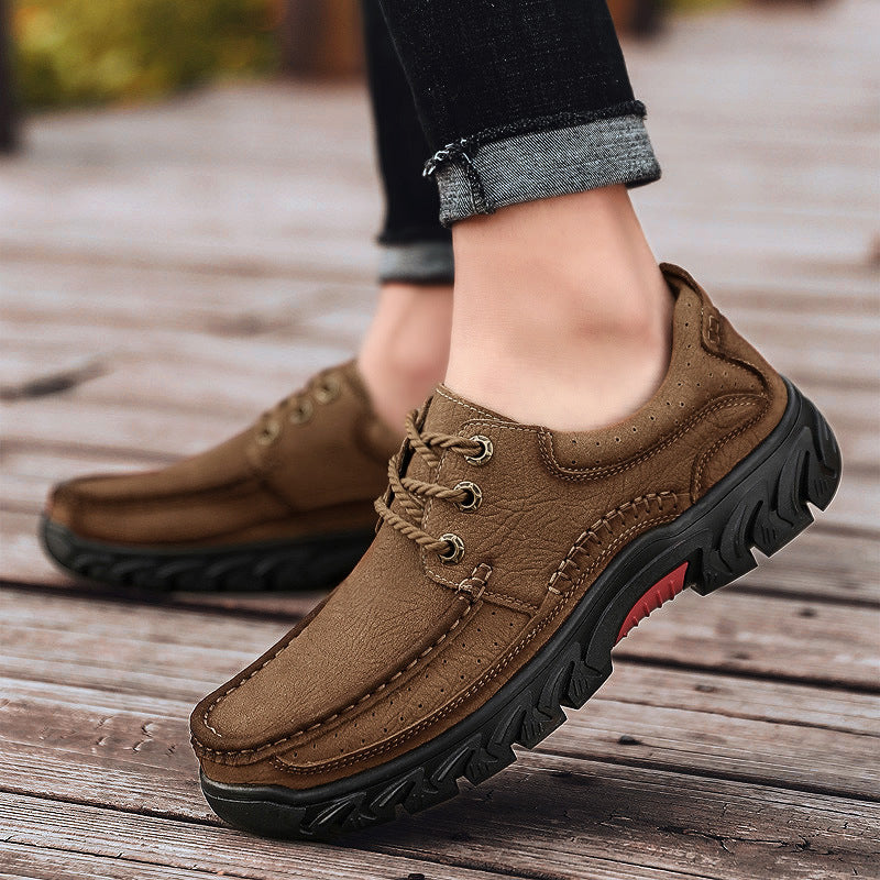 First Layer Cowhide Outdoor Casual Shoes For Men