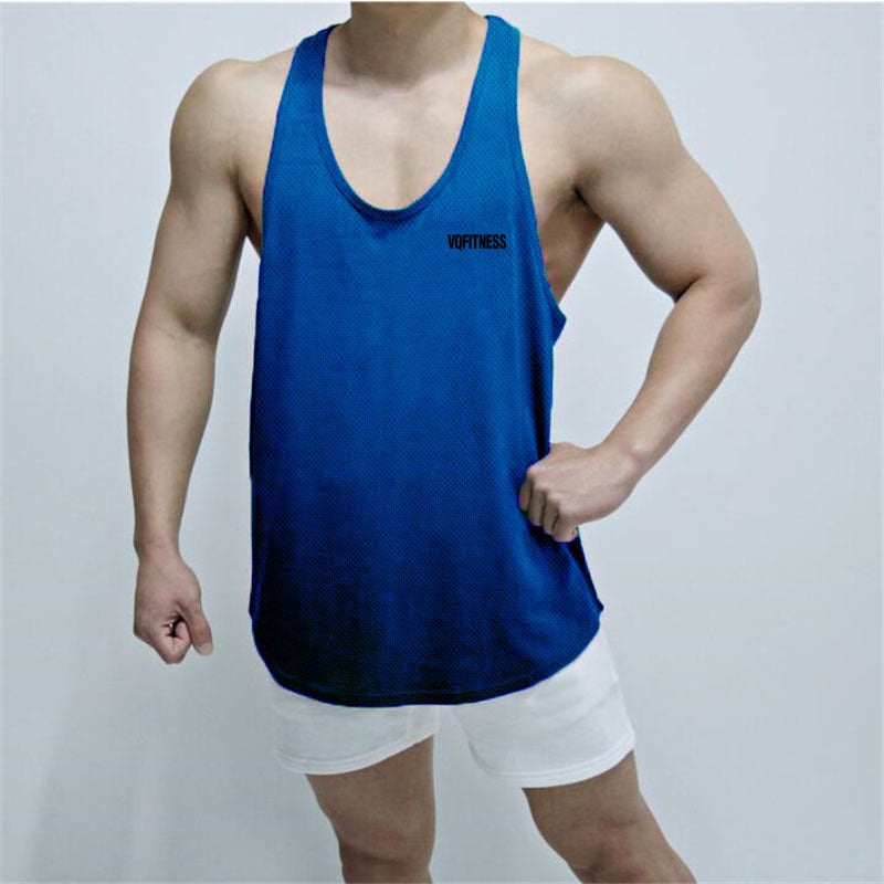 Sports Vest Men's Basketball Sleeveless T-shirt Summer Workout Loose Top Training Basketball Clothes Quick-drying Top