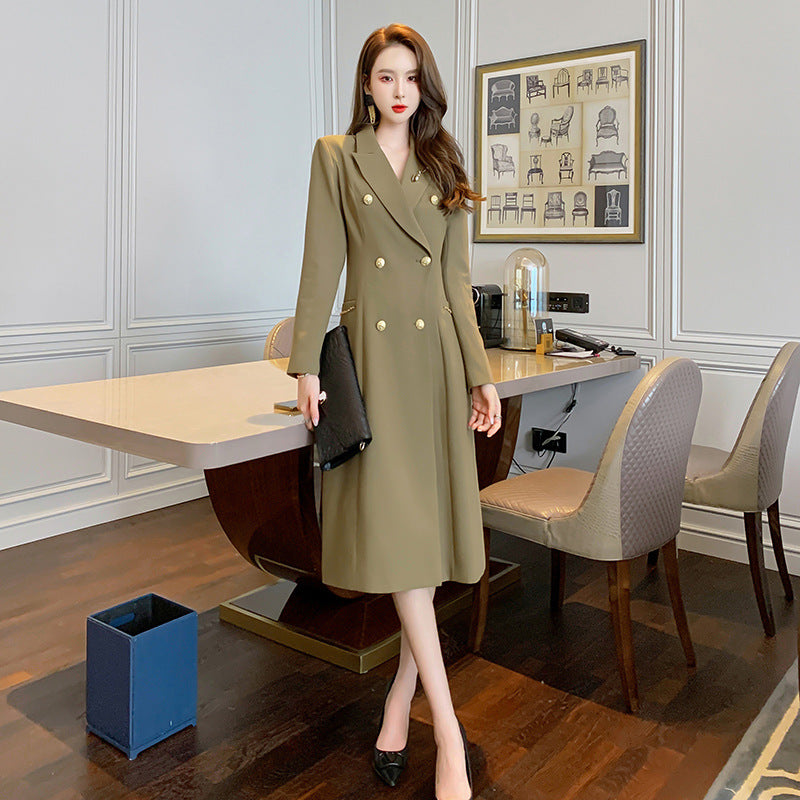 Fashion Trench Coat Women's Design Mid-length