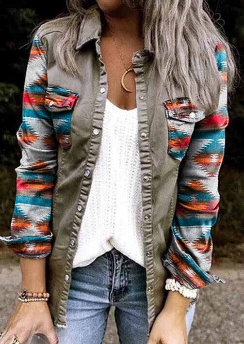 Street Hipster Plaid Single-breasted Lapel Cardigan Shirt