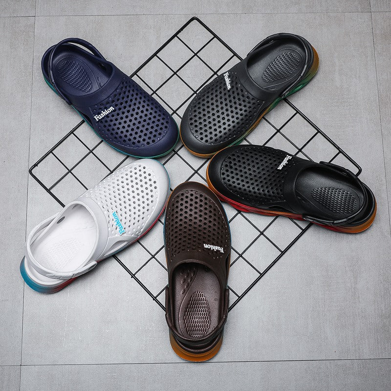 Summer Men's Casual Baotou Sandals And Slippers Beach Shoes