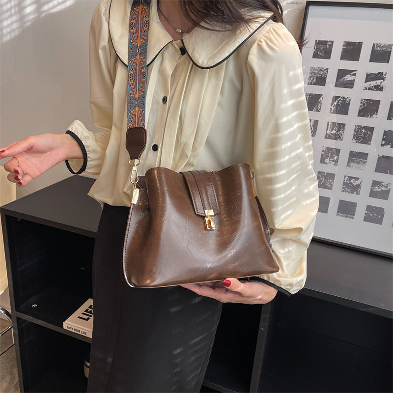 High Sense Trendy Small Bags Female Temperament Stylish Good Texture Messenger Bag