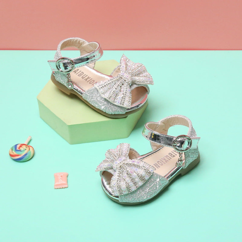 Soft Sole Little Girl Princess Shoes Children Crystal Shoes