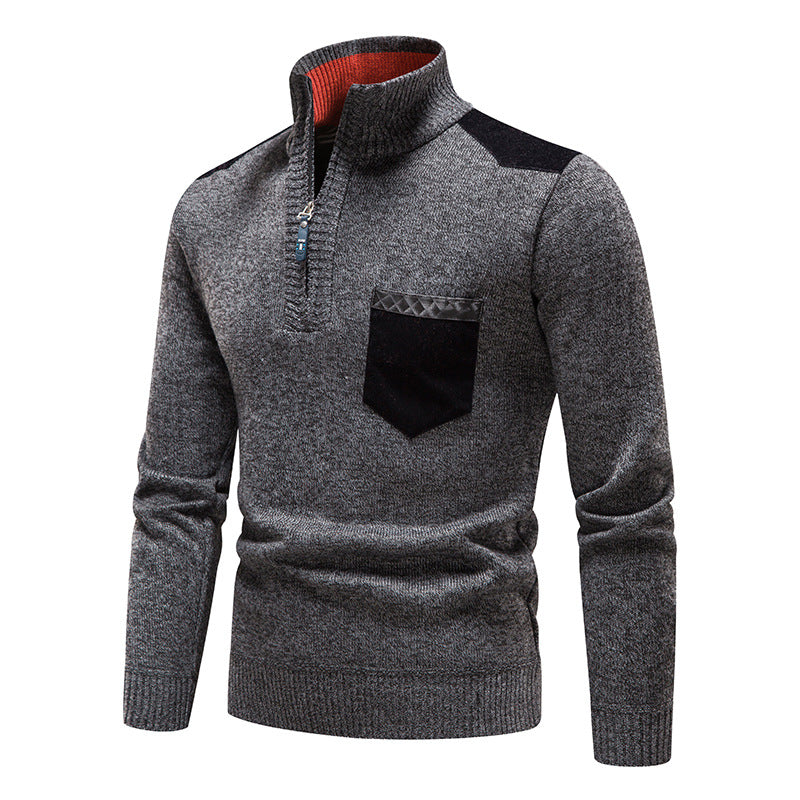 Plush Thickened Sweater Pullover Zipper