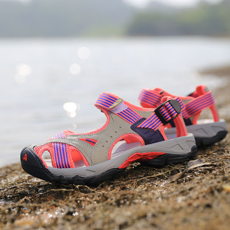 Baotou Beach Sandals Women's New Flat-bottom Non-slip