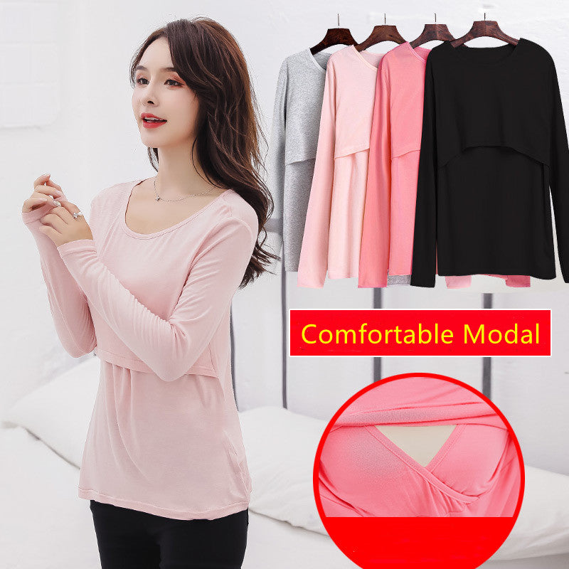 T-shirt for Pregnant Women Maternity Clothes for Feeding Nursing Tops Pregnancy Clothes Grossesse Garment