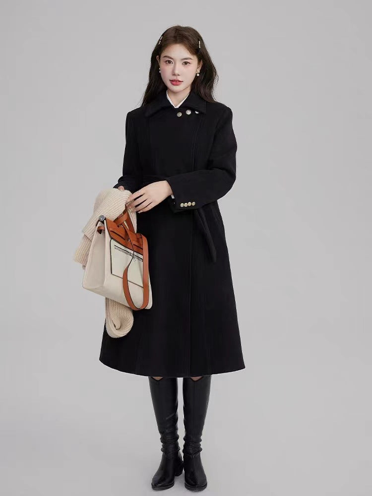 Cashmere High-grade Woolen Coat For Women All-matching