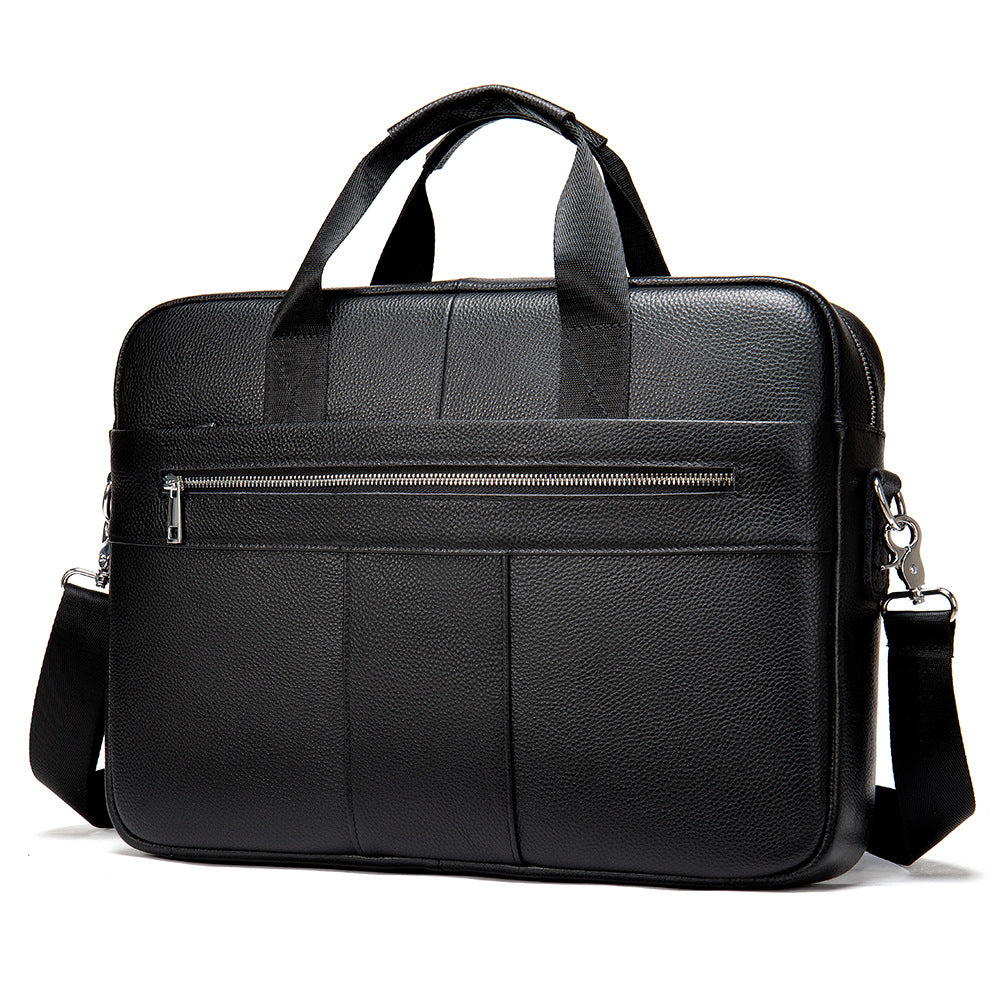 Leather Retro Casual Briefcase Light Business