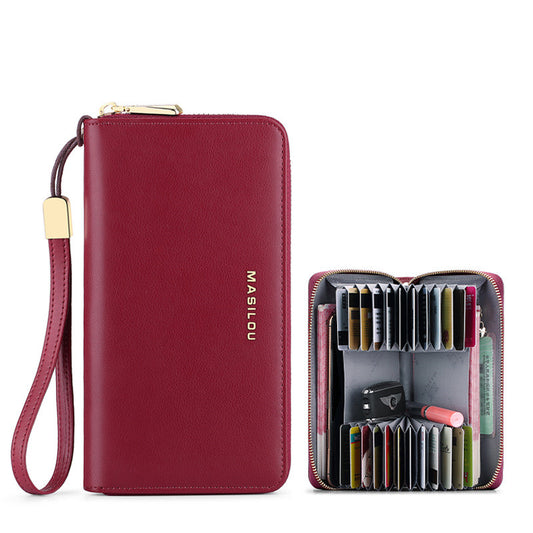 Zipper Card Case Long Large Capacity Multifunctional Wallet
