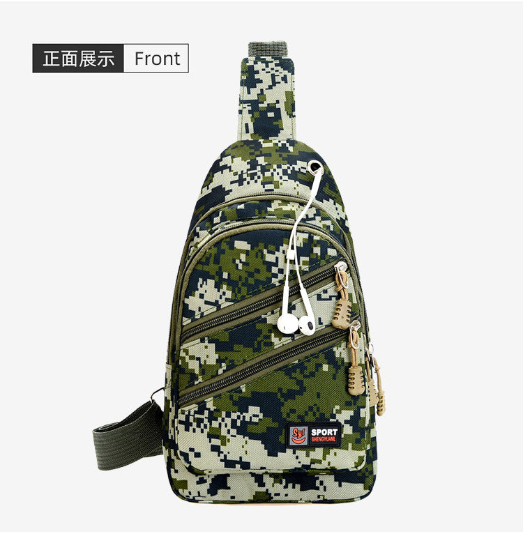 Camouflage Men's Oxford Cloth Shoulder Crossbody Chest Pack